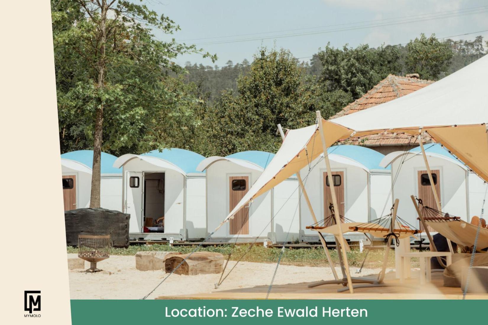 Glamping In Der Zeche Ewald Herten 헤르텐 외부 사진